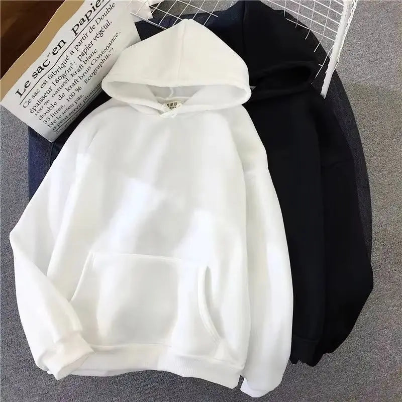 New Men Casual Hoodies Women Warm Hoodies Spring Autumn Pullovers Fashion Black Multiple Colour Oversized Sweatshirts Top