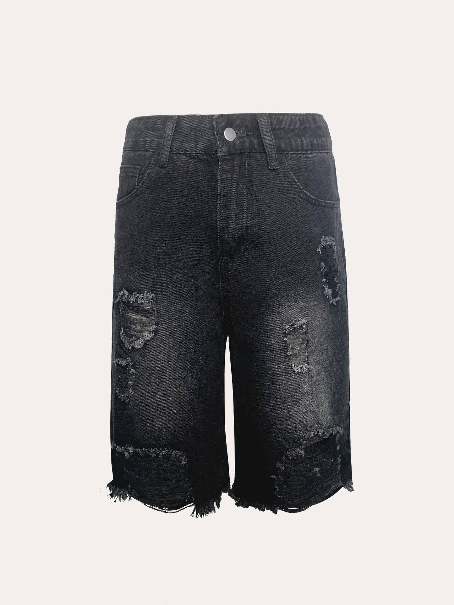 Shorts Female Jeans Jorts Summer New Women Stretch Free Denim Distressed Shorts Casual Fashion