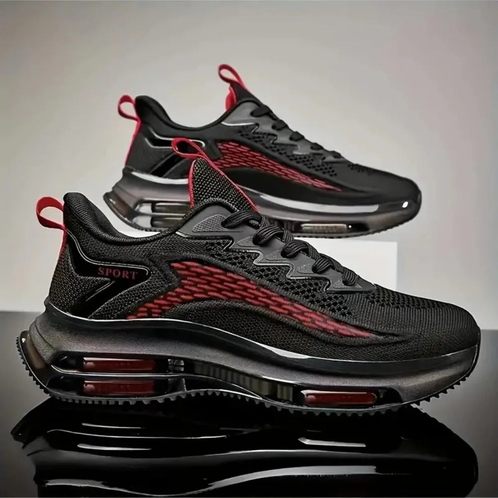 Sneakers Male Trend Red Platform Basketball Shoes Men Casual White Sport Walking Sneakers Men's Trainer
